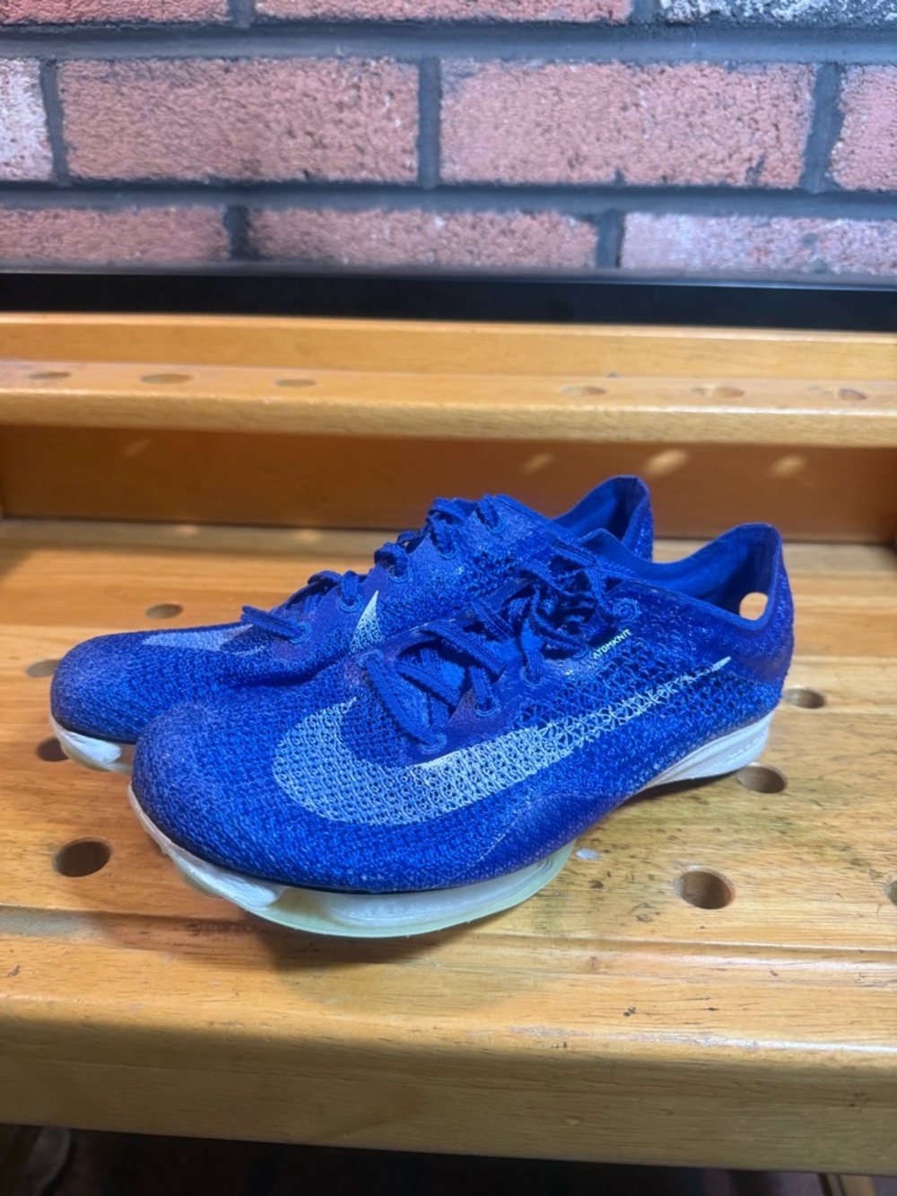 Nike Air Zoom Victory Blue Distance Track Spikes (Missing Spikes) Sz. 6.5w/ 5M